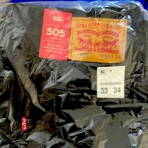 Mens black 505 waist 33 length 34